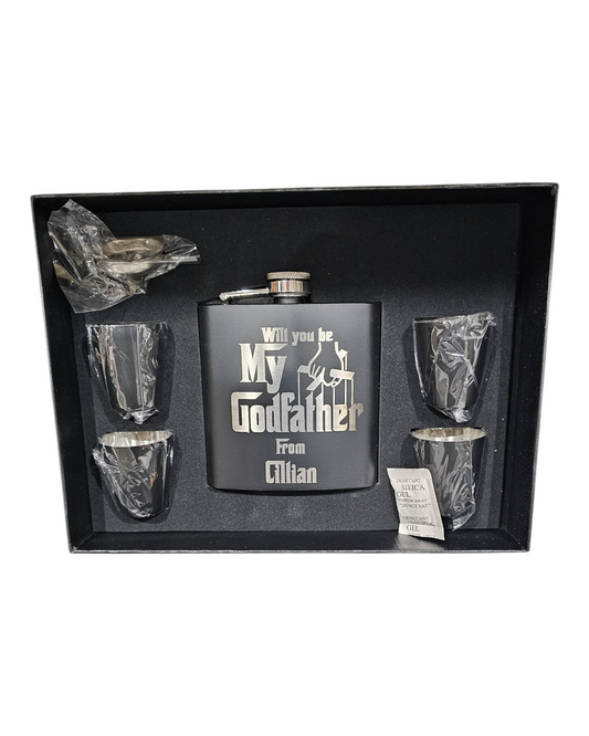 6oz Hipflask gifts set